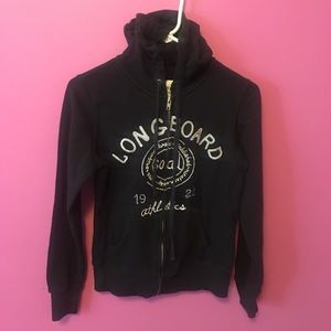 black zip-up hoodie $5 sale
